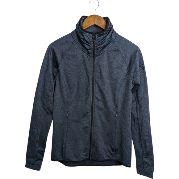 Moosejaw Mountaineering Softshell Full Zip Jacket Womens Small Thumbholes Pocket - Picture 1 of 10
